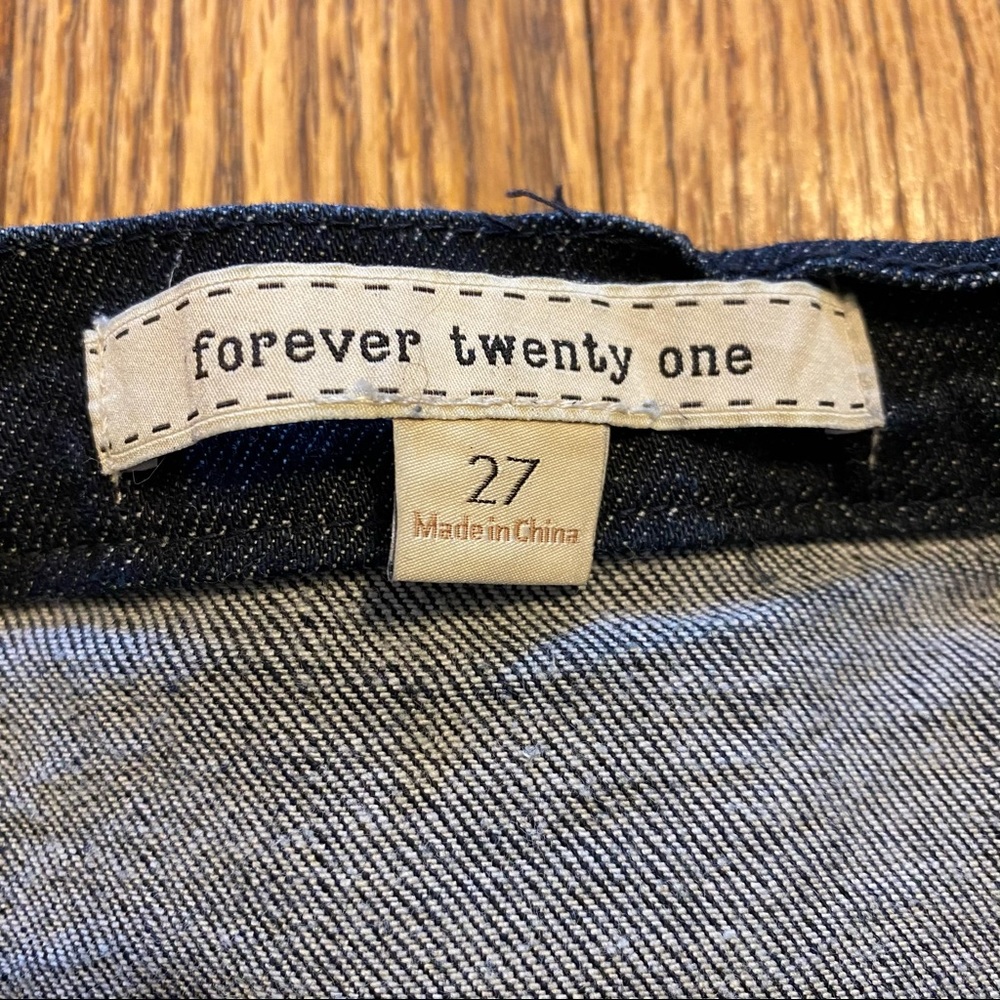 Retro High-waist Denim Shorts Dark Wash Size 27 - Picture 9 of 10